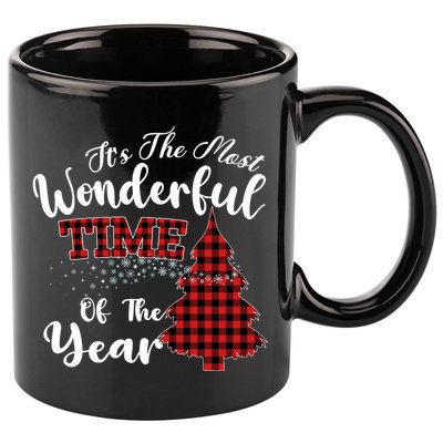 Christmas Trees It's The Most Wonderful Time Of The Year 11oz C Handle Ceramic Mug
