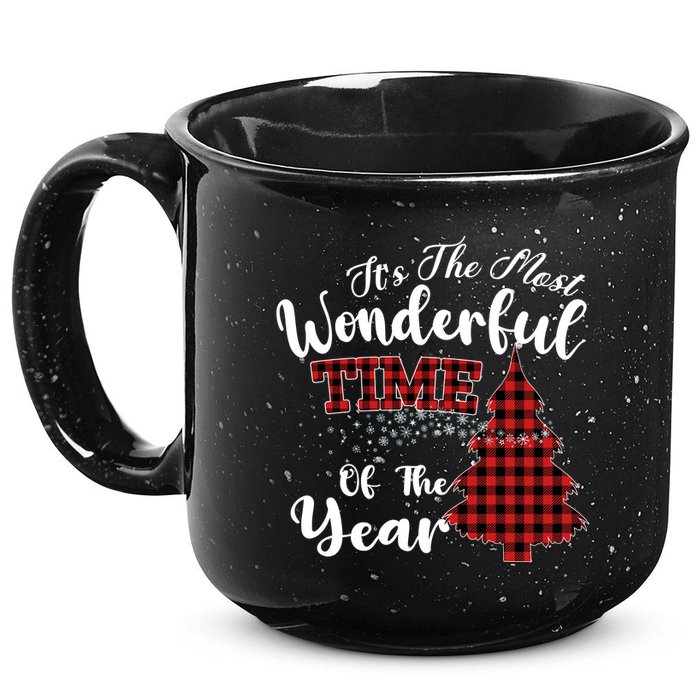 Christmas Trees It's The Most Wonderful Time Of The Year 15oz Campfire Ceramic Mug