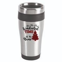 Christmas Trees It's The Most Wonderful Time Of The Year 16oz Travel Tumbler