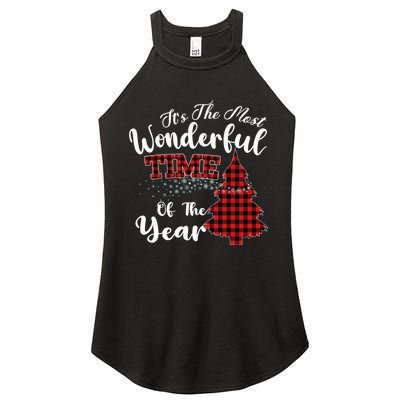 Christmas Trees It's The Most Wonderful Time Of The Year Women's Perfect Tri Rocker Tank