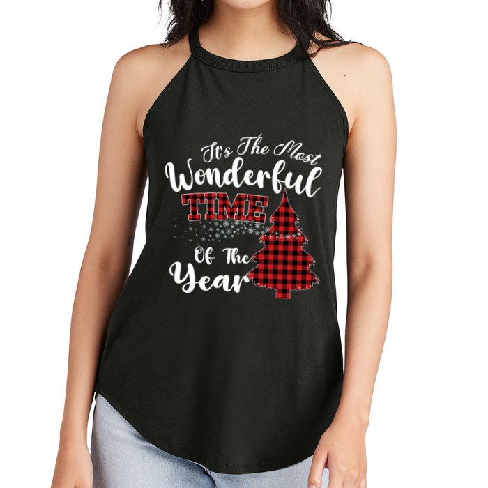 Christmas Trees It's The Most Wonderful Time Of The Year Women's Perfect Tri Rocker Tank