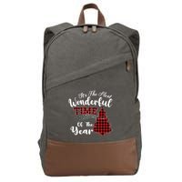 Christmas Trees It's The Most Wonderful Time Of The Year Cotton Canvas Backpack