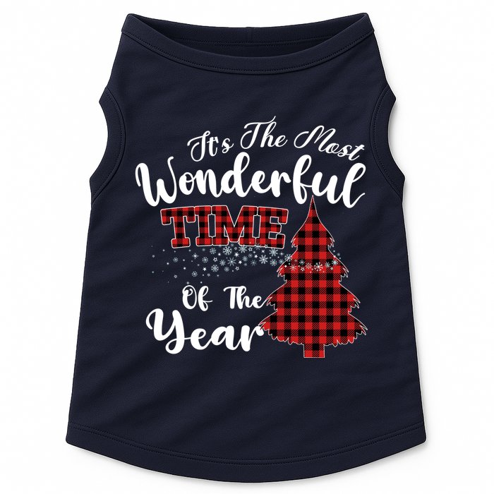 Christmas Trees It's The Most Wonderful Time Of The Year Doggie Tank