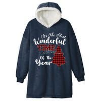 Christmas Trees It's The Most Wonderful Time Of The Year Hooded Wearable Blanket