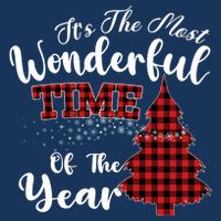 Christmas Trees It's The Most Wonderful Time Of The Year Drawstring Bag