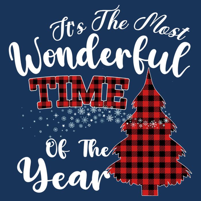 Christmas Trees It's The Most Wonderful Time Of The Year Drawstring Bag