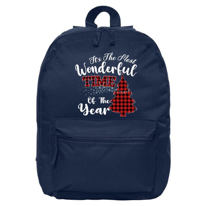 Christmas Trees It's The Most Wonderful Time Of The Year 16 in Basic Backpack