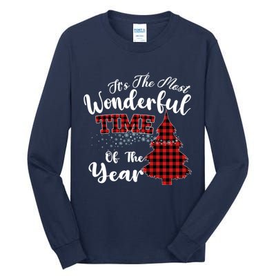 Christmas Trees It's The Most Wonderful Time Of The Year Tall Long Sleeve T-Shirt