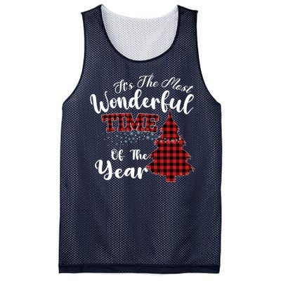 Christmas Trees It's The Most Wonderful Time Of The Year Mesh Reversible Basketball Jersey Tank