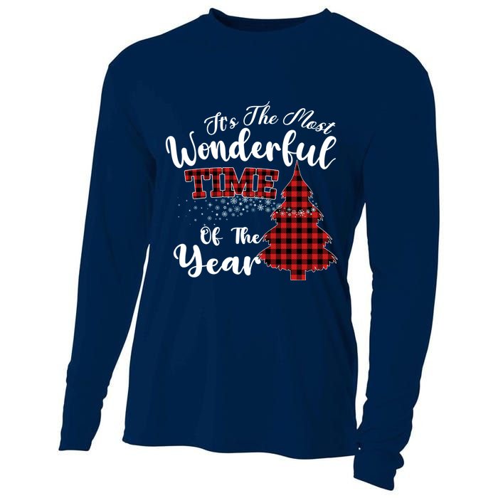 Christmas Trees It's The Most Wonderful Time Of The Year Cooling Performance Long Sleeve Crew
