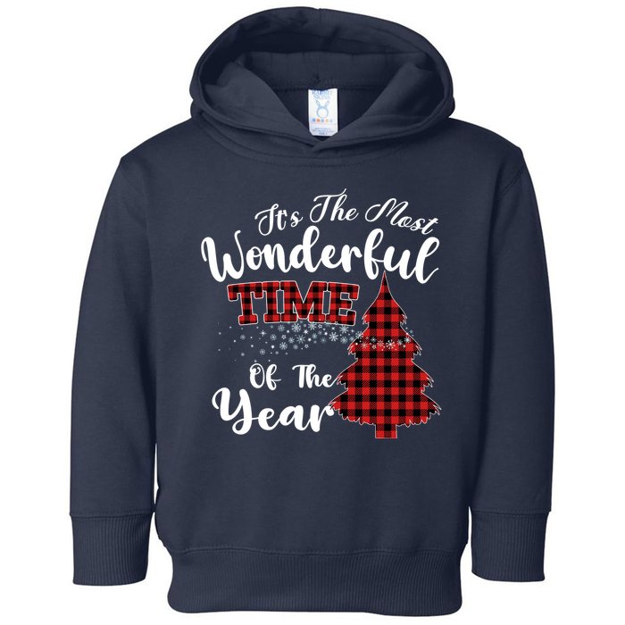 Christmas Trees It's The Most Wonderful Time Of The Year Toddler Hoodie
