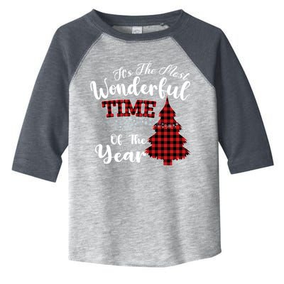 Christmas Trees It's The Most Wonderful Time Of The Year Toddler Fine Jersey T-Shirt