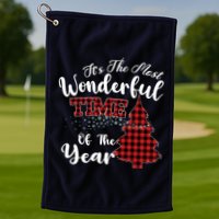 Christmas Trees It's The Most Wonderful Time Of The Year Golf Towel