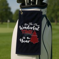 Christmas Trees It's The Most Wonderful Time Of The Year Golf Towel