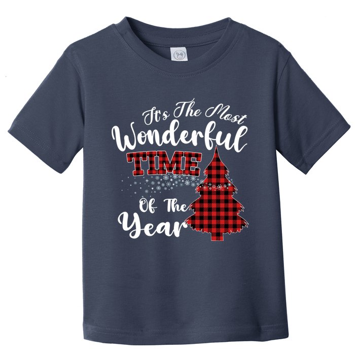 Christmas Trees It's The Most Wonderful Time Of The Year Toddler T-Shirt
