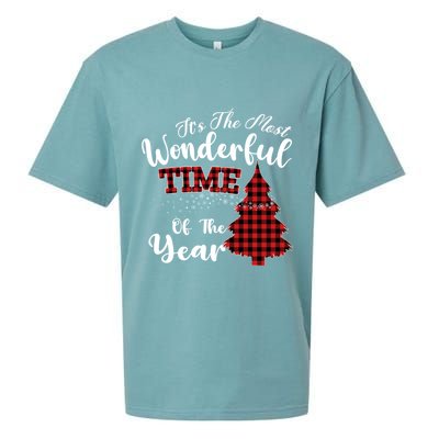 Christmas Trees It's The Most Wonderful Time Of The Year Sueded Cloud Jersey T-Shirt