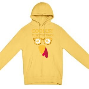 Coolest Turkey In Town Turkish Nose Glasses Disguise Gift Premium Pullover Hoodie