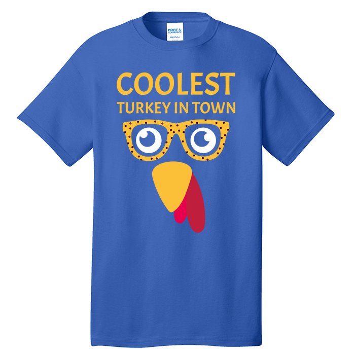 Coolest Turkey In Town Turkish Nose Glasses Disguise Gift Tall T-Shirt