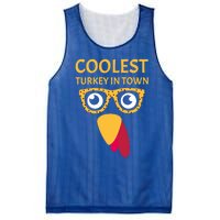 Coolest Turkey In Town Turkish Nose Glasses Disguise Gift Mesh Reversible Basketball Jersey Tank