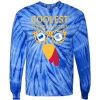 Coolest Turkey In Town Turkish Nose Glasses Disguise Gift Tie-Dye Long Sleeve Shirt