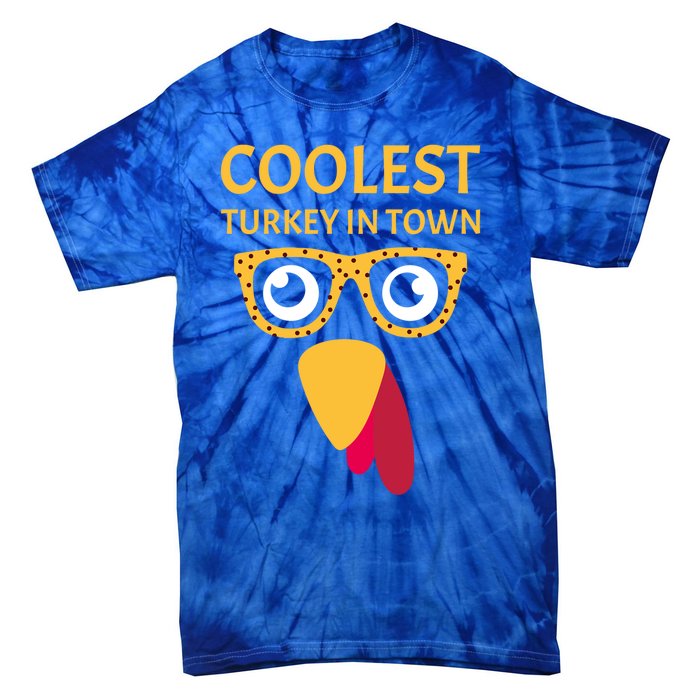 Coolest Turkey In Town Turkish Nose Glasses Disguise Gift Tie-Dye T-Shirt