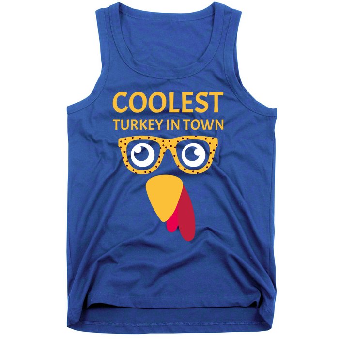 Coolest Turkey In Town Turkish Nose Glasses Disguise Gift Tank Top