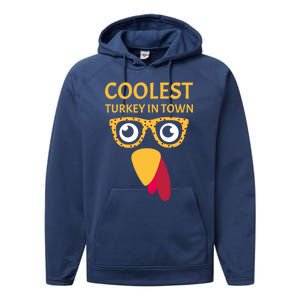 Coolest Turkey In Town Turkish Nose Glasses Disguise Gift Performance Fleece Hoodie