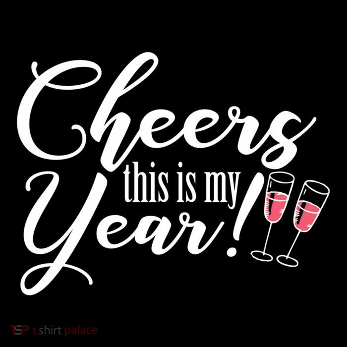 Cheers This Is My Year Happy New Year New Years Eve Gift Flatbill Hat