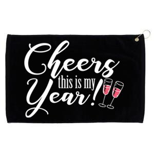 Cheers This Is My Year Happy New Year New Years Eve Gift Grommeted Golf Towel