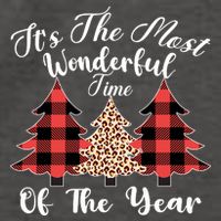 Christmas Trees It's The Most Wonderful Time Of The Year Plaid Leopard Trees Vector Backpack