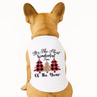 Christmas Trees It's The Most Wonderful Time Of The Year Plaid Leopard Trees Doggie Tank