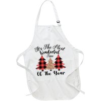 Christmas Trees It's The Most Wonderful Time Of The Year Plaid Leopard Trees Apron