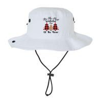 Christmas Trees It's The Most Wonderful Time Of The Year Plaid Leopard Trees Bucket Hat