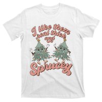 Christmas Tree I Like Them Real Thick And Sprucey Xmas T-Shirt