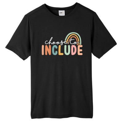 Choose To Include For Autism Teacher Special Education SPED Tall Fusion ChromaSoft Performance T-Shirt