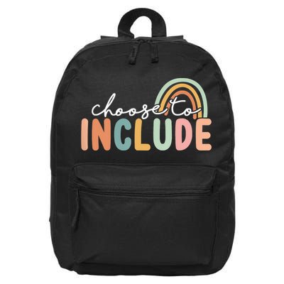Choose To Include For Autism Teacher Special Education SPED 16 in Basic Backpack