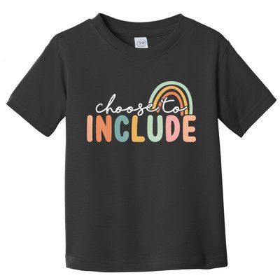 Choose To Include For Autism Teacher Special Education SPED Toddler T-Shirt