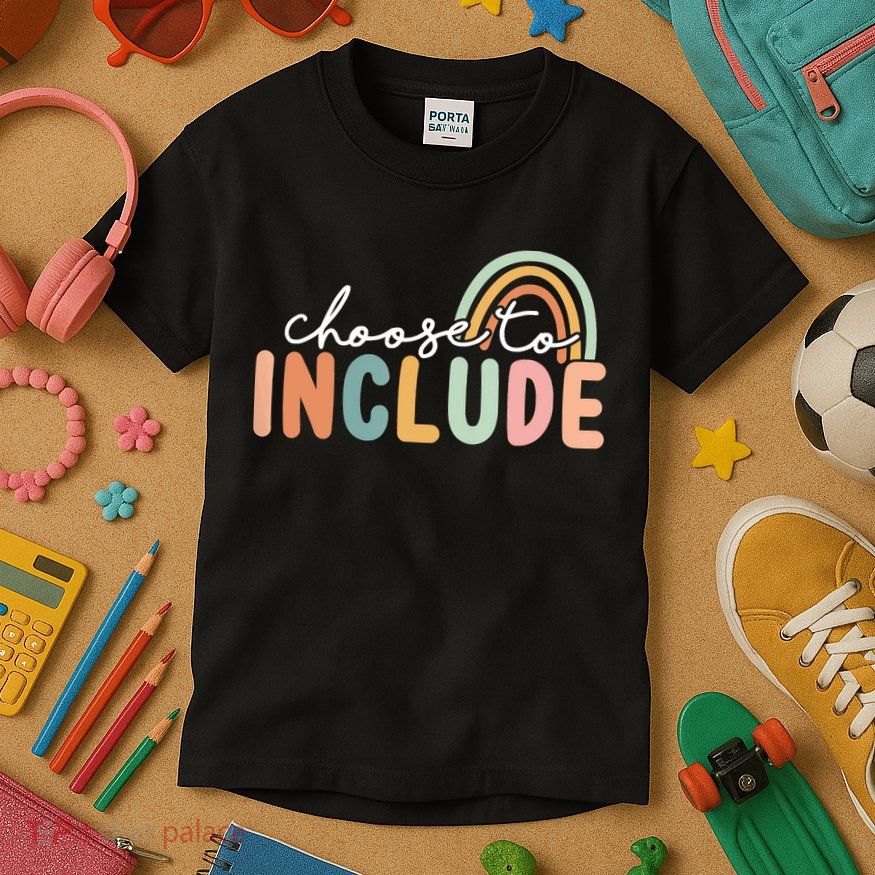 Choose To Include For Autism Teacher Special Education SPED Kids T-Shirt