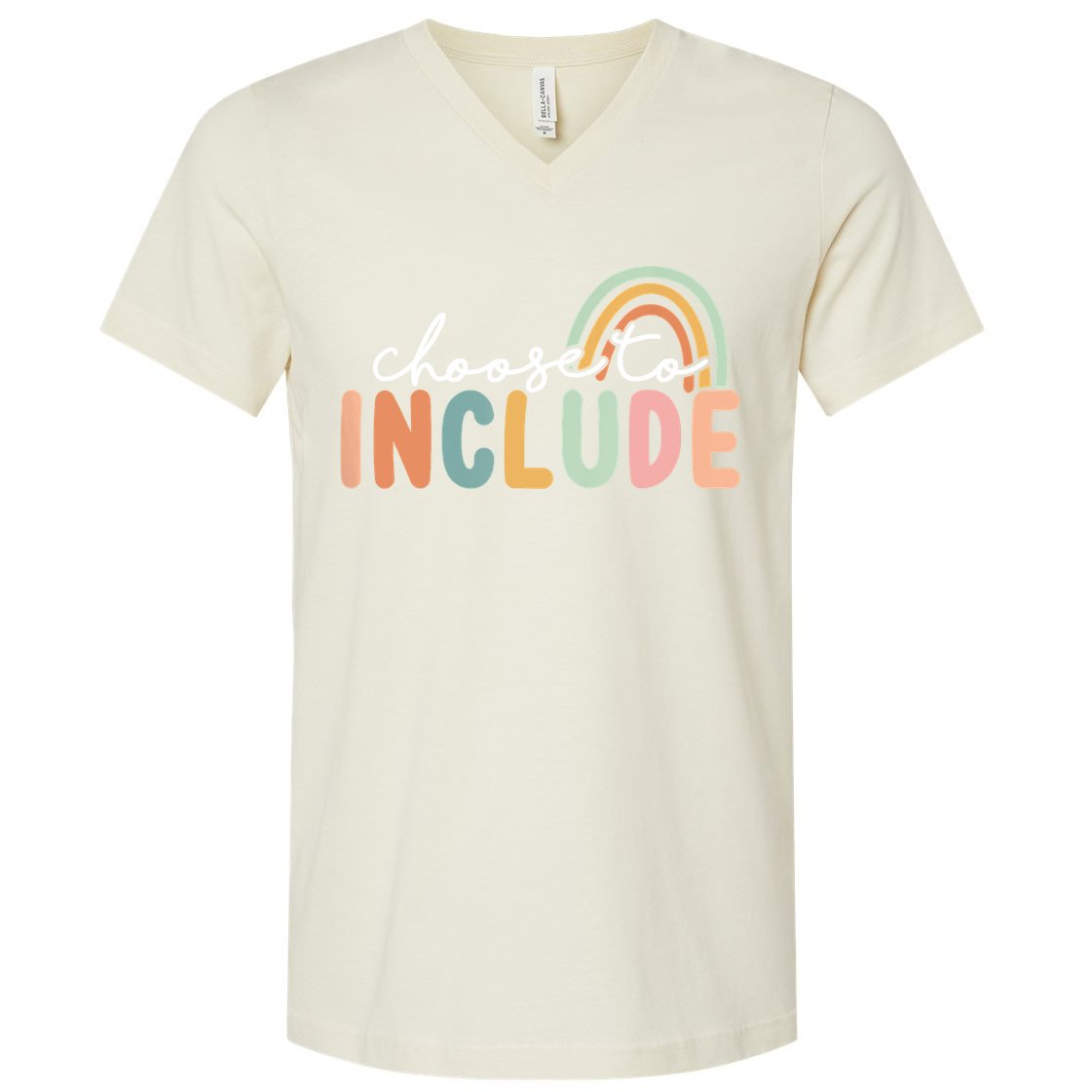 Choose To Include For Autism Teacher Special Education SPED V-Neck T-Shirt