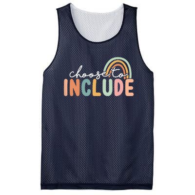 Choose To Include For Autism Teacher Special Education SPED Mesh Reversible Basketball Jersey Tank