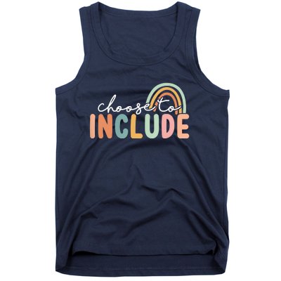 Choose To Include For Autism Teacher Special Education SPED Tank Top