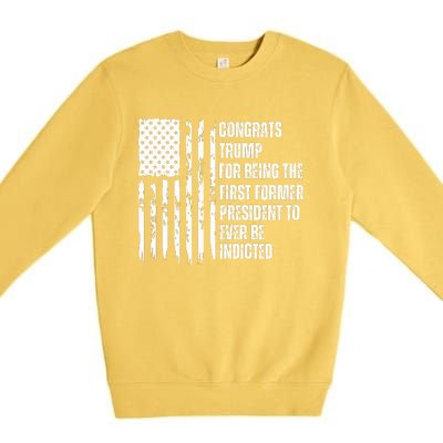 Congrats Trump Indicted, Show Your Dislike For Trump Premium Crewneck Sweatshirt