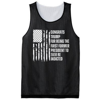 Congrats Trump Indicted, Show Your Dislike For Trump Mesh Reversible Basketball Jersey Tank