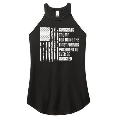 Congrats Trump Indicted, Show Your Dislike For Trump Women’s Perfect Tri Rocker Tank