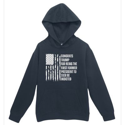 Congrats Trump Indicted, Show Your Dislike For Trump Urban Pullover Hoodie