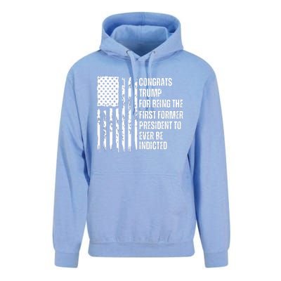 Congrats Trump Indicted, Show Your Dislike For Trump Unisex Surf Hoodie