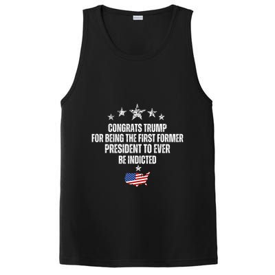 Congrats Trump Indicted, Funny Trump Indictment PosiCharge Competitor Tank
