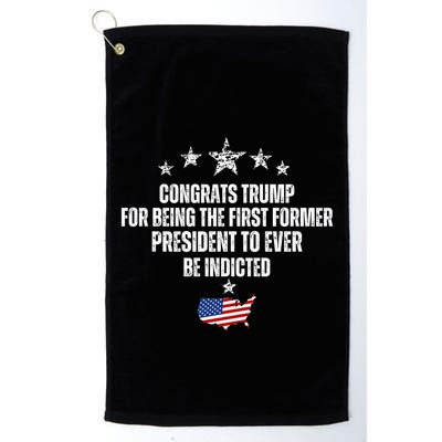 Congrats Trump Indicted, Funny Trump Indictment Golf Towel