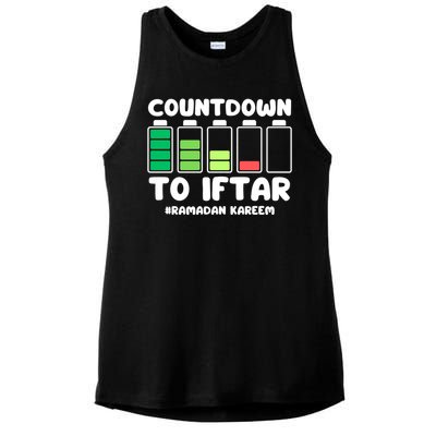 Countdown To Iftar Funny Ramadan Ramadan Mubarak Kareem Gift Ladies PosiCharge Tri-Blend Wicking Tank