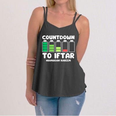 Countdown To Iftar Funny Ramadan Ramadan Mubarak Kareem Gift Women's Strappy Tank